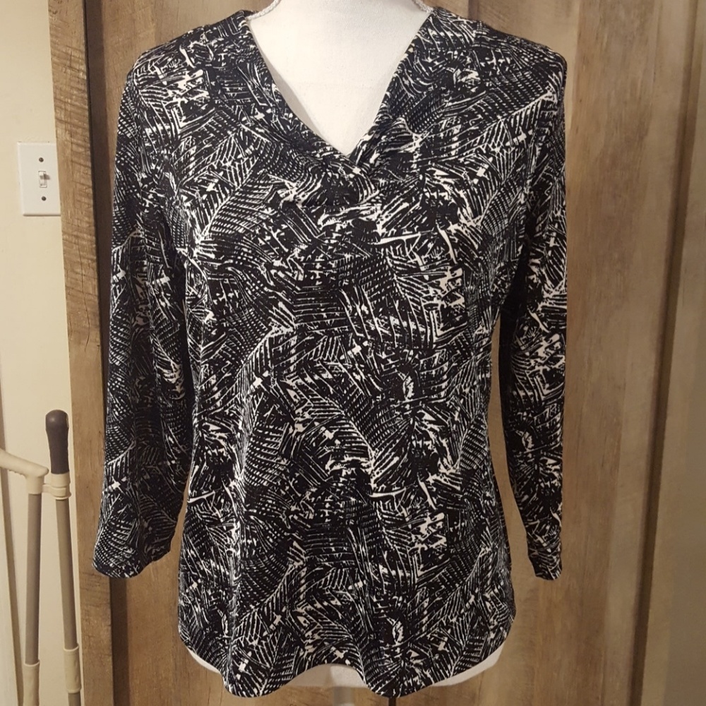 🔥Drape-neck blouse